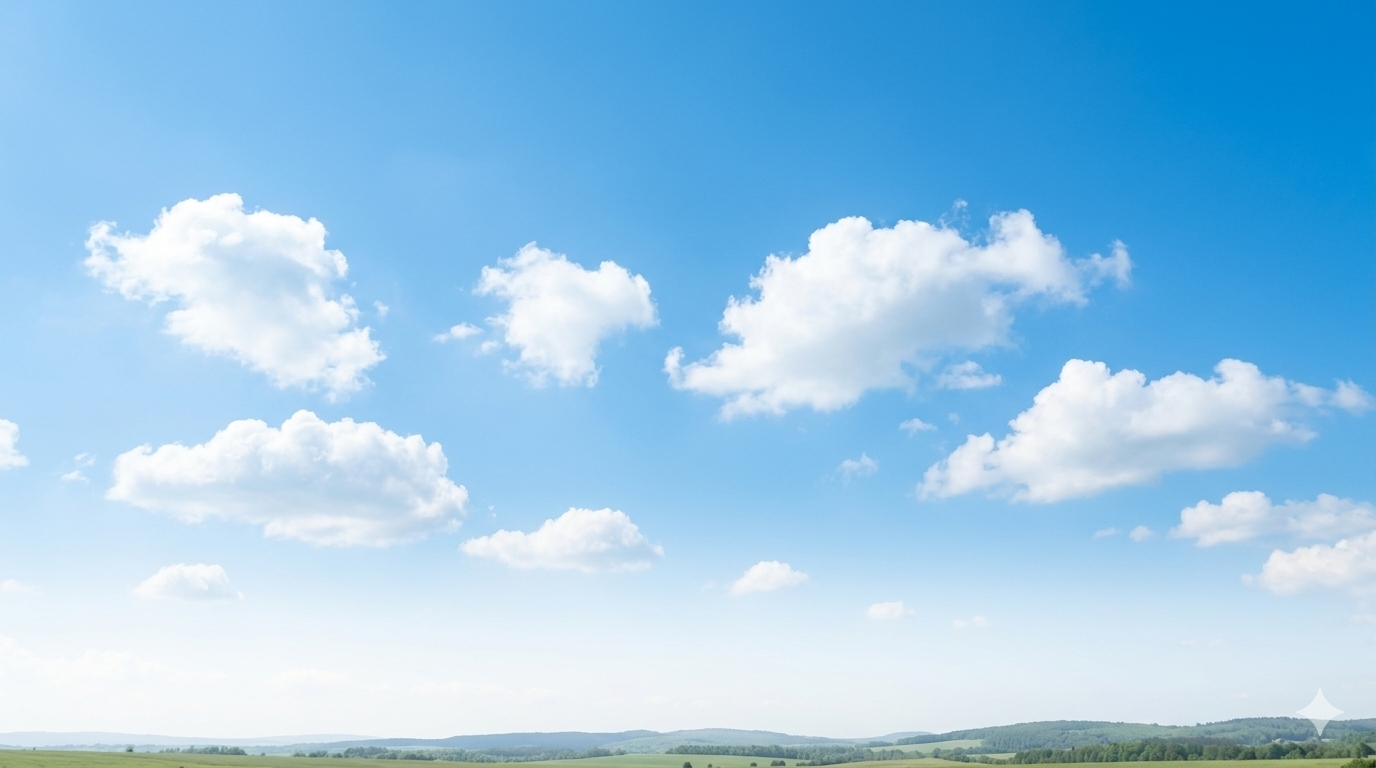空が青い